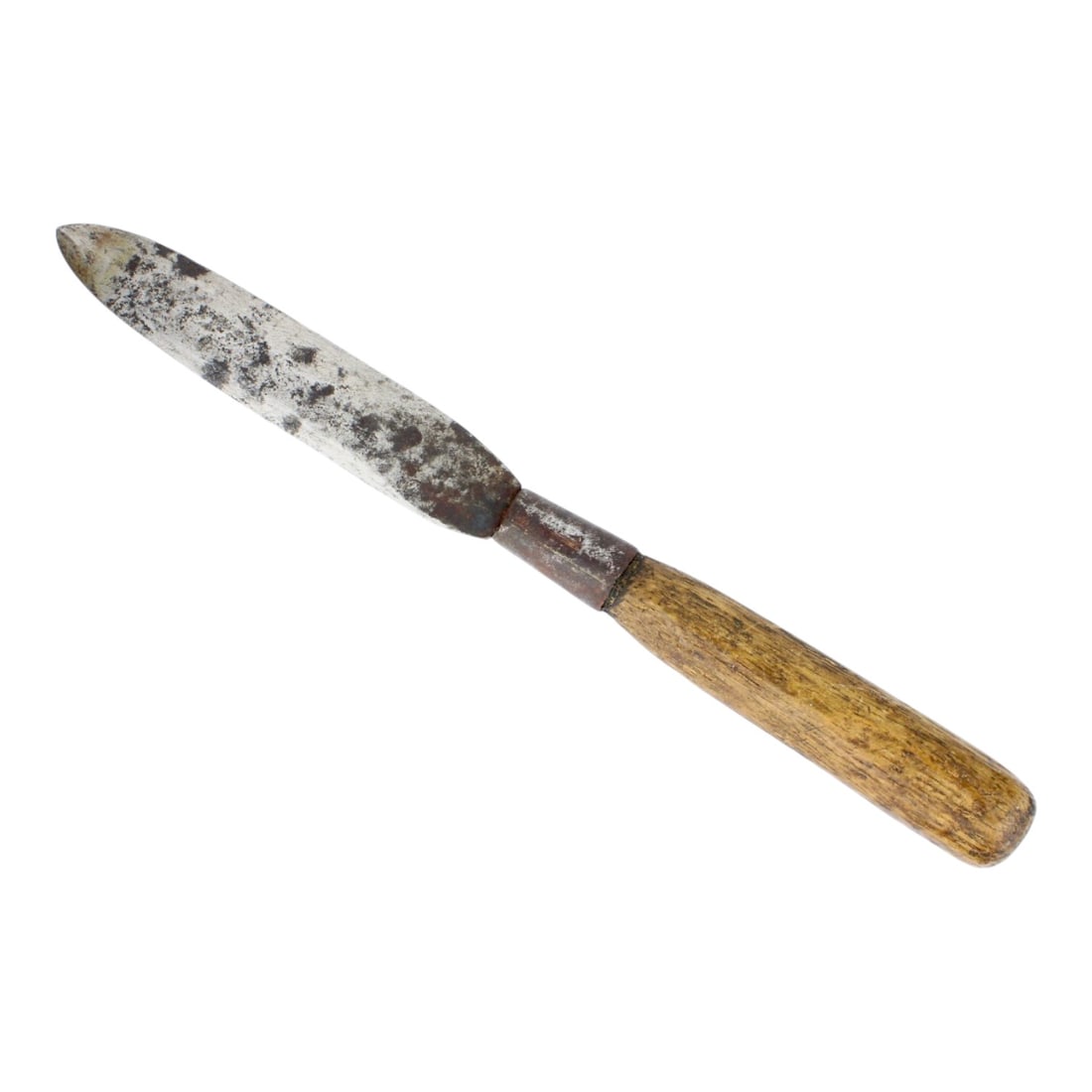 American Revolutionary War Era Pike Spear Head with Original Cut-Down Wooden Shaft (1 of 6)