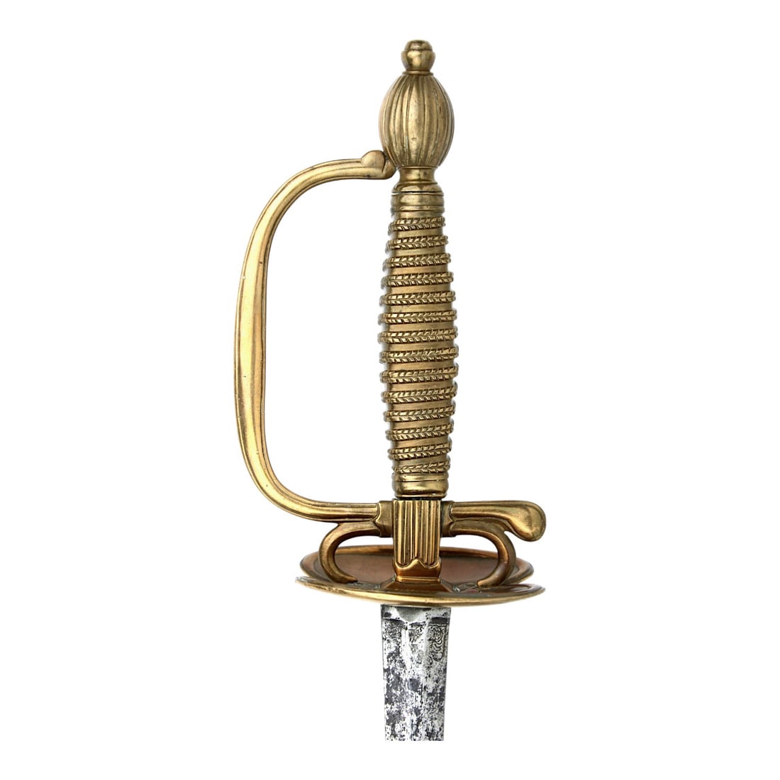 American Revolution Model 1767 Continental Infantry Officer Sword, Lafayette Era: This American Revolution era Model 1767 officer’s sword is identified as a type used by officers of the Continental Infantry during the Revolutionary War, including forces under the command of Lafay