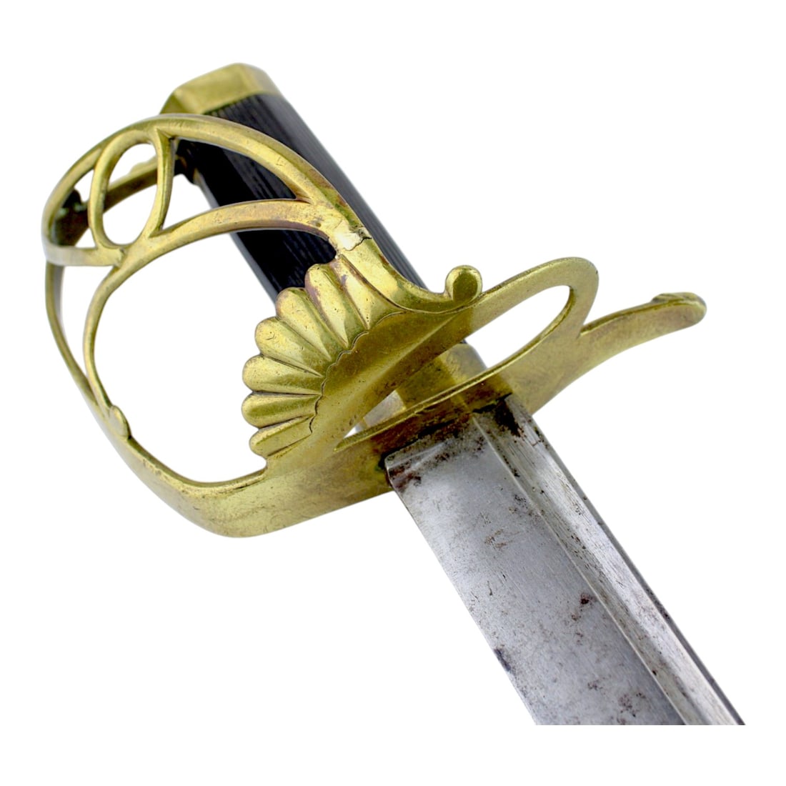 Revolutionary War American-Made Sword with French Shell Guard & Basket Hilt (1 of 12)