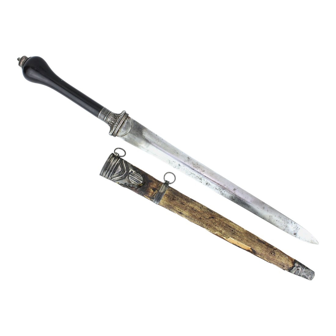 American Revolutionary War Period French Plug Bayonet Dagger w/ Super Rare Reversible Handle! 17th C (1 of 9)