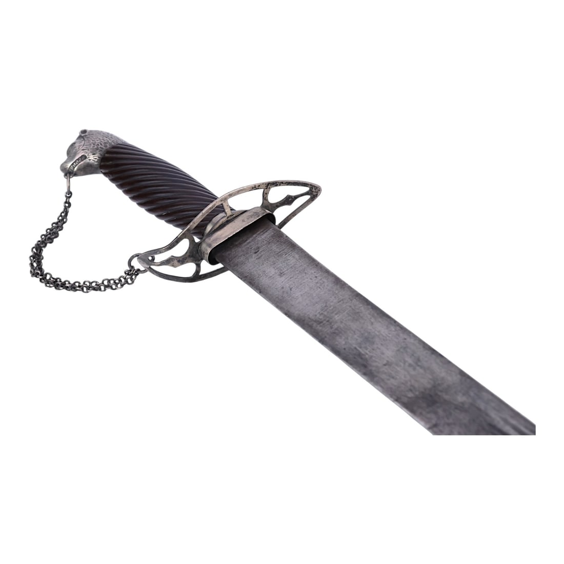 American Revolutionary War Virginia Silver Hilt Dog Head Officer Sword, Harold Peterson Provenance (1 of 11)