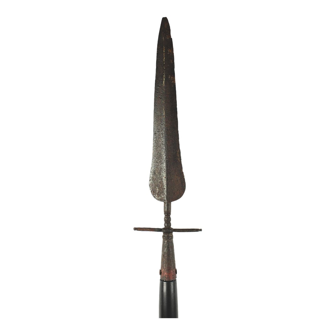 American Revolutionary War Era Leaf-Blade Spear Halberd with Ringed Base | 18th C or Earlier (1 of 5)