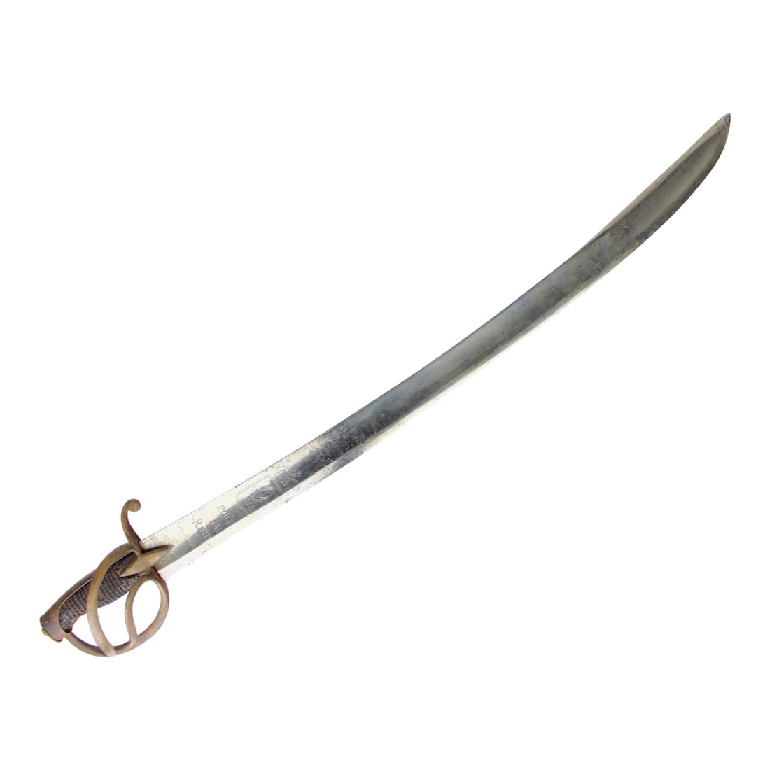 Incredible French 18th Century Cavalry Sword “Pour La Roy" & “Vaincre ou Mourir": This remarkable French 18th-century cavalry sword features an impressive blade inscribed Pour La Roy, meaning “For the King,” and Vaincre ou Mourir, meaning “Victory or Death.” The bla