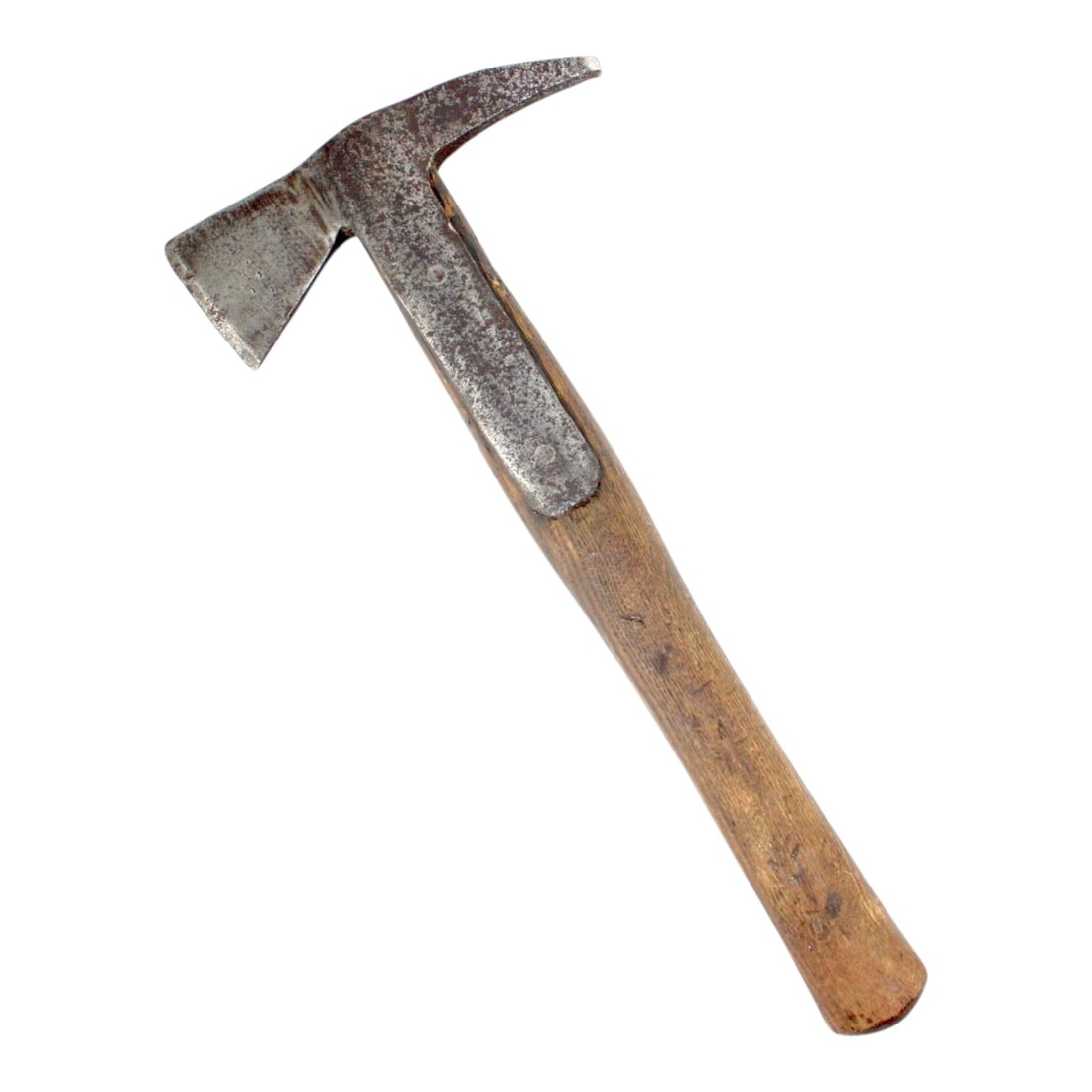 Napoleonic Era British/Scottish Fighting Axe from Leith Docks Maritime Collection: This Napoleonic era British or Scottish 19th-century fighting axe is a rugged maritime-associated example in good original condition. The steel surface remains smooth with darkened areas from age, and