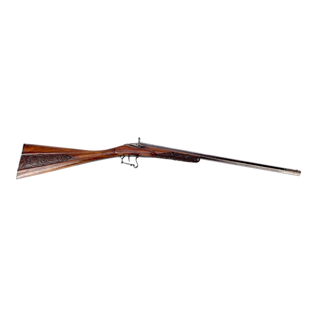 19th Century Belgian Flobert Breech-Loading Rifle with Engraved Stock (1 of 17)