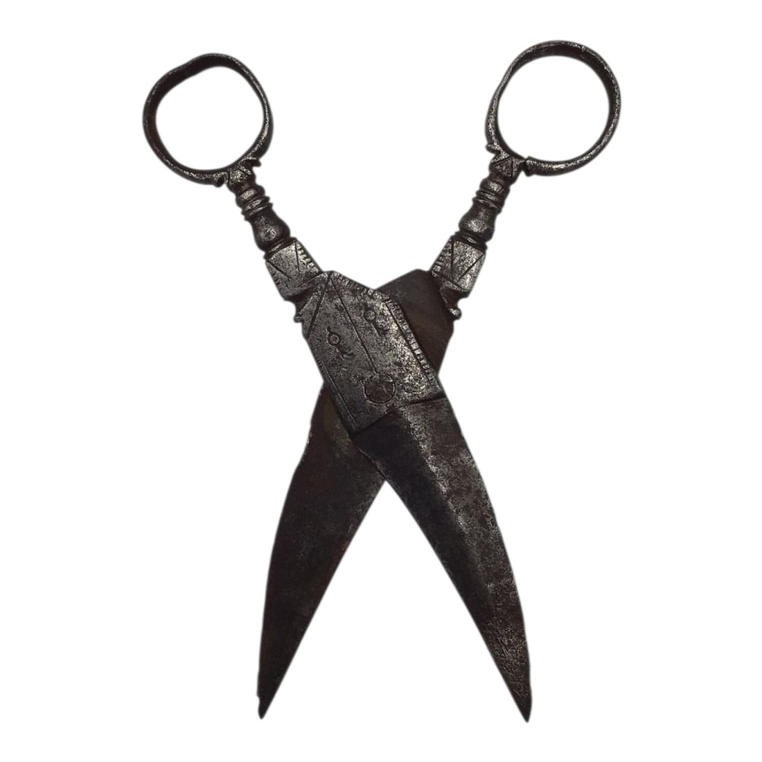 Eleagnt Antique Steel Scissors - Solid Construction - 2