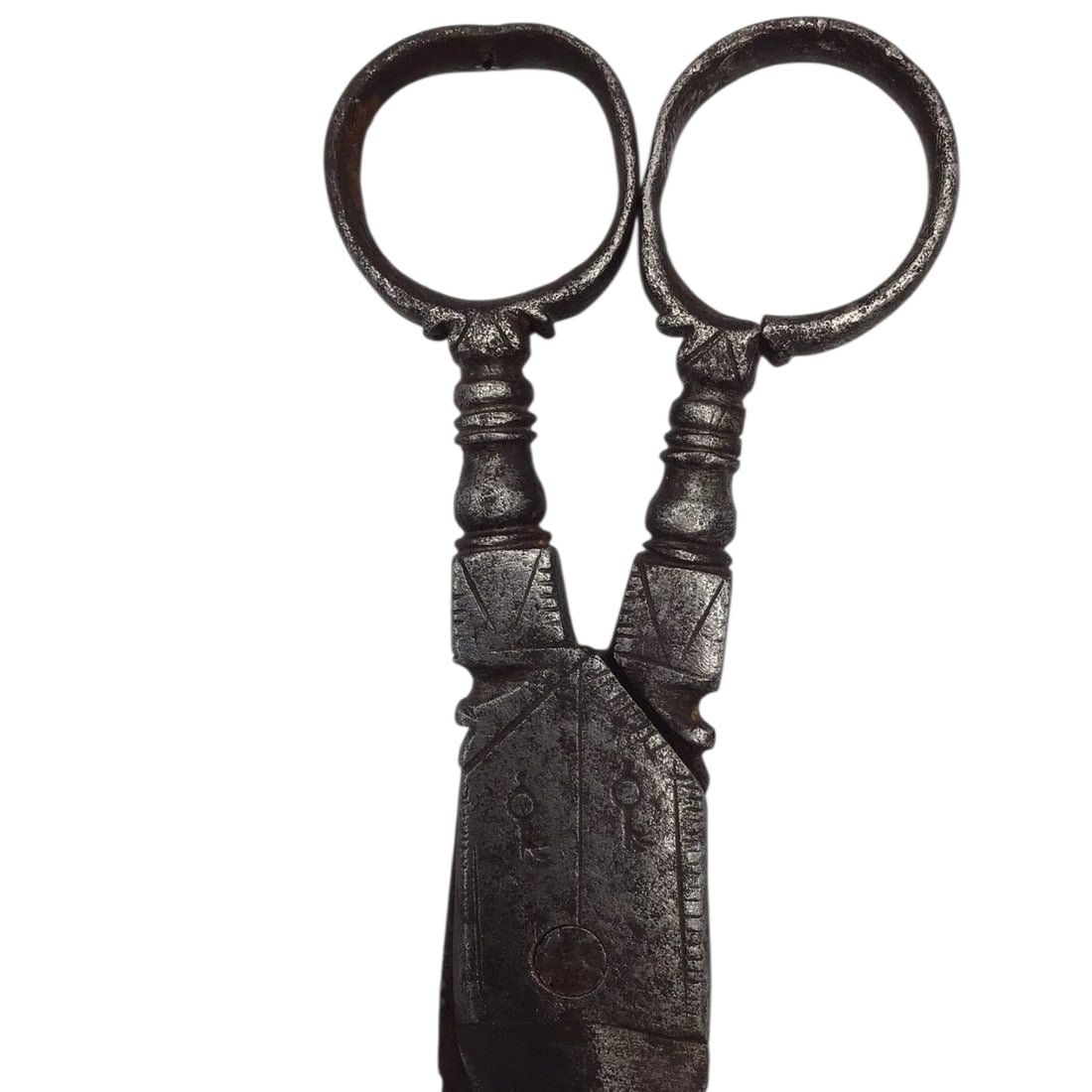 Eleagnt Antique Steel Scissors - Solid Construction - 4