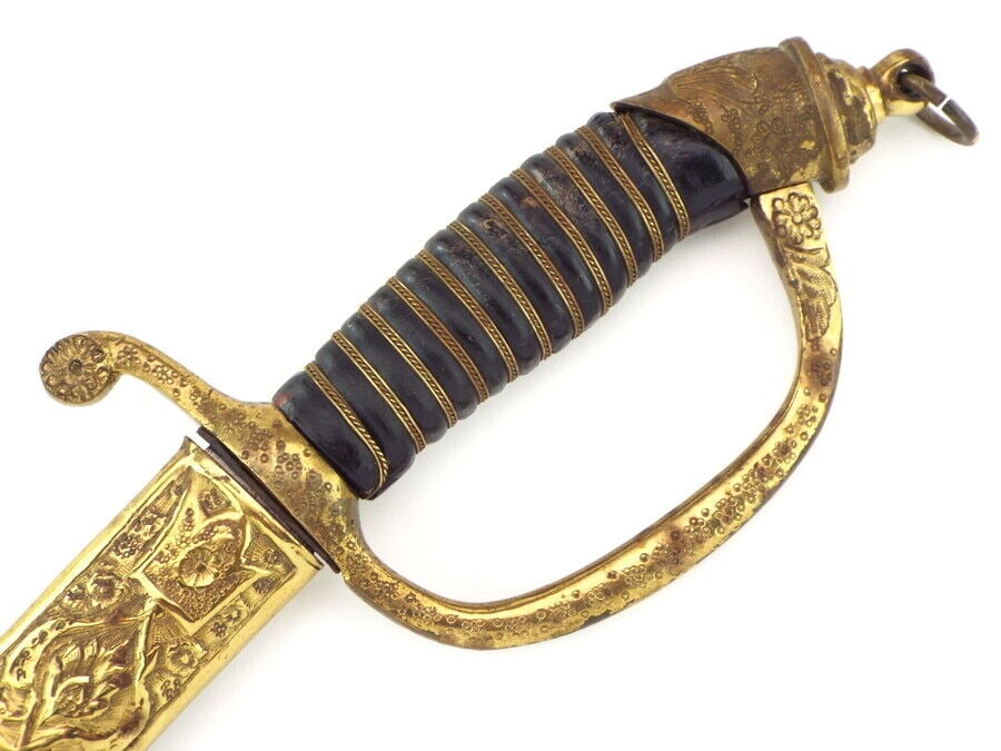 Middle Eastern Presentation Sword for U.S. Officer with Islamic Script - 11