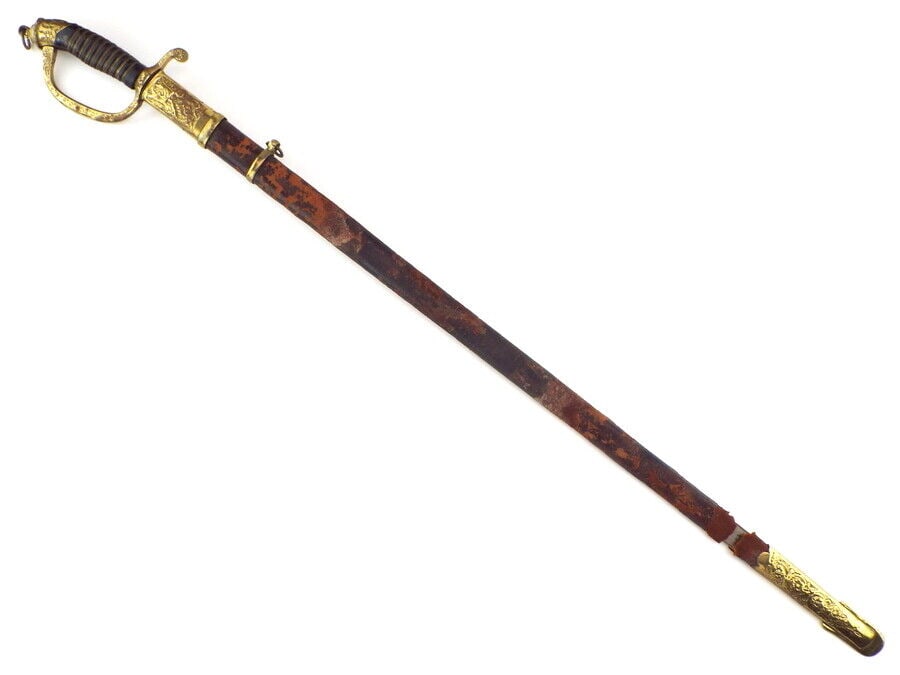 Middle Eastern Presentation Sword for U.S. Officer with Islamic Script (1 of 11)