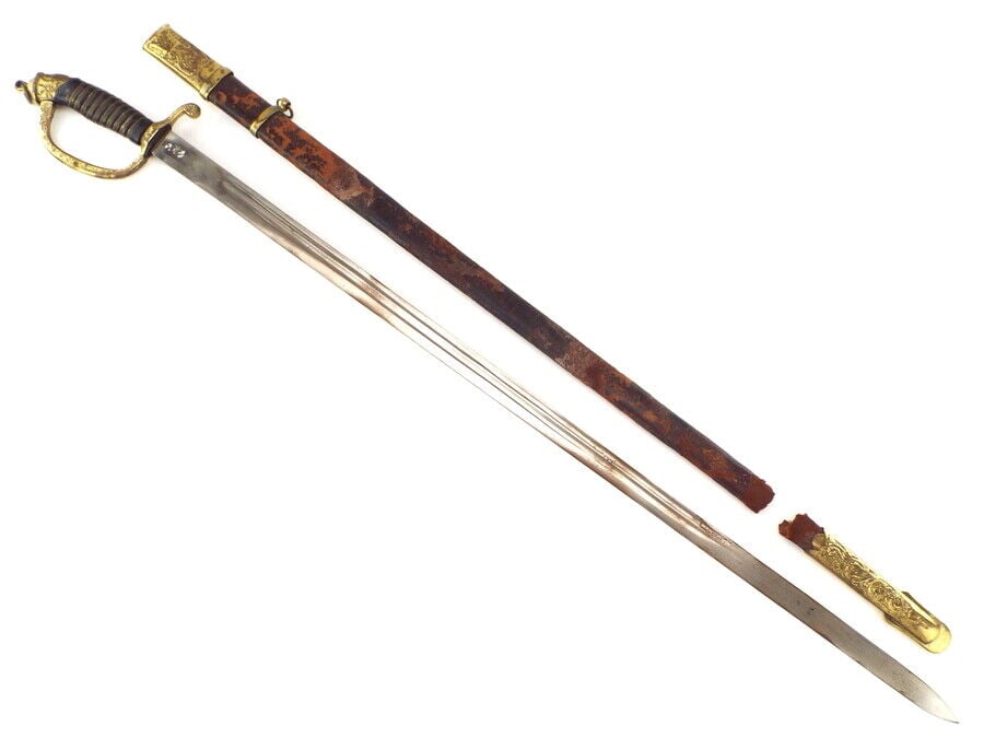 Middle Eastern Presentation Sword for U.S. Officer with Islamic Script - 2
