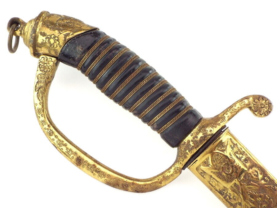 Middle Eastern Presentation Sword for U.S. Officer with Islamic Script - 3