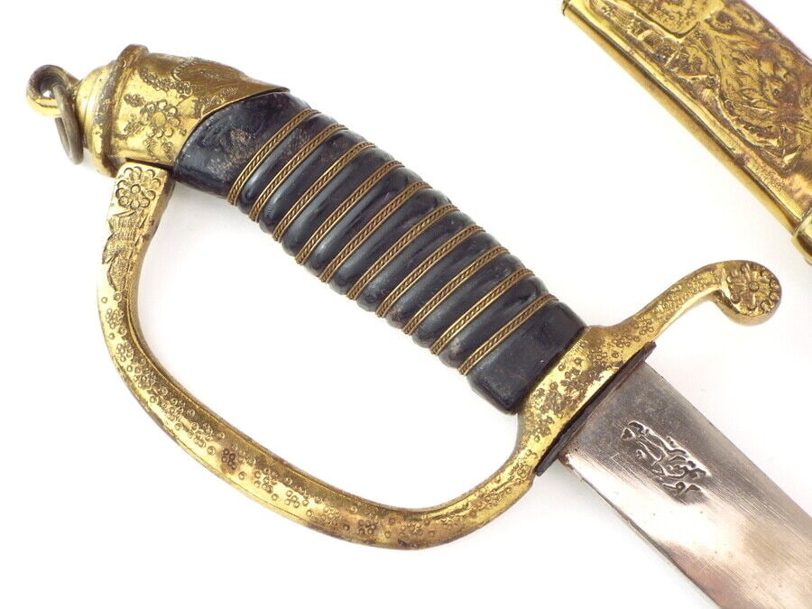 Middle Eastern Presentation Sword for U.S. Officer with Islamic Script - 4