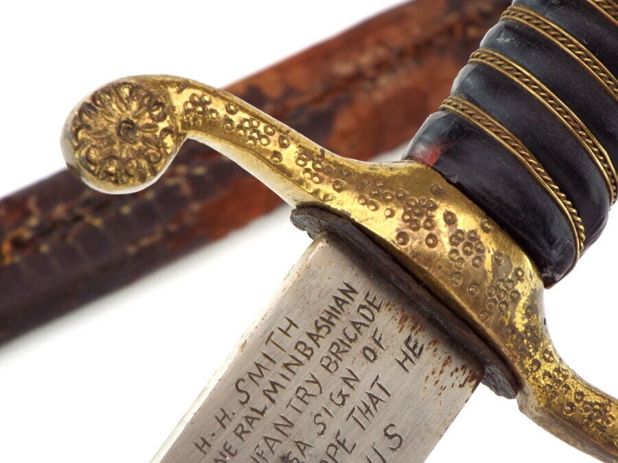 Middle Eastern Presentation Sword for U.S. Officer with Islamic Script - 7