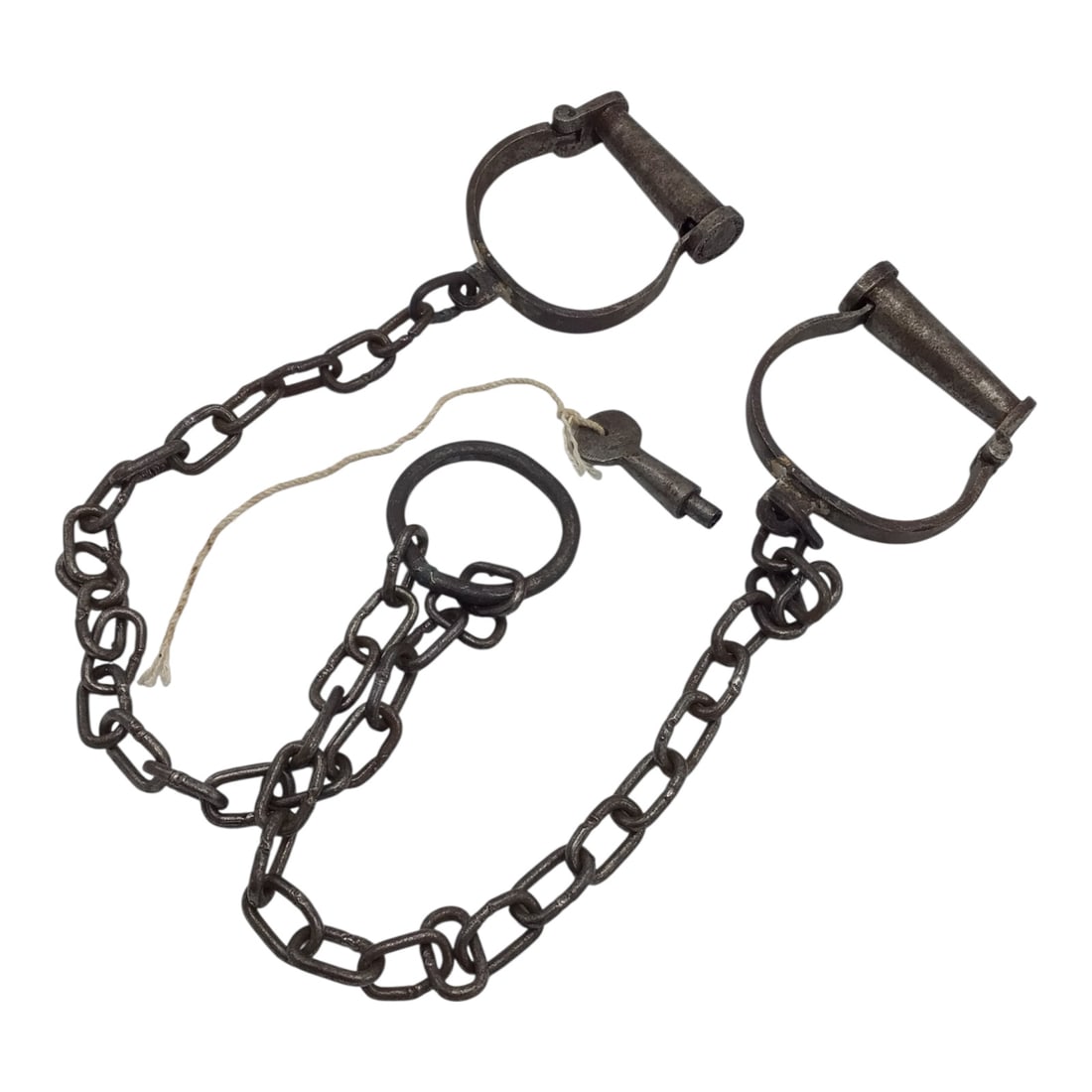 18th-19th Century Antique Leg or Hand Cuffs with Lock, Justice System Relic - Museum Provenance (1 of 19)