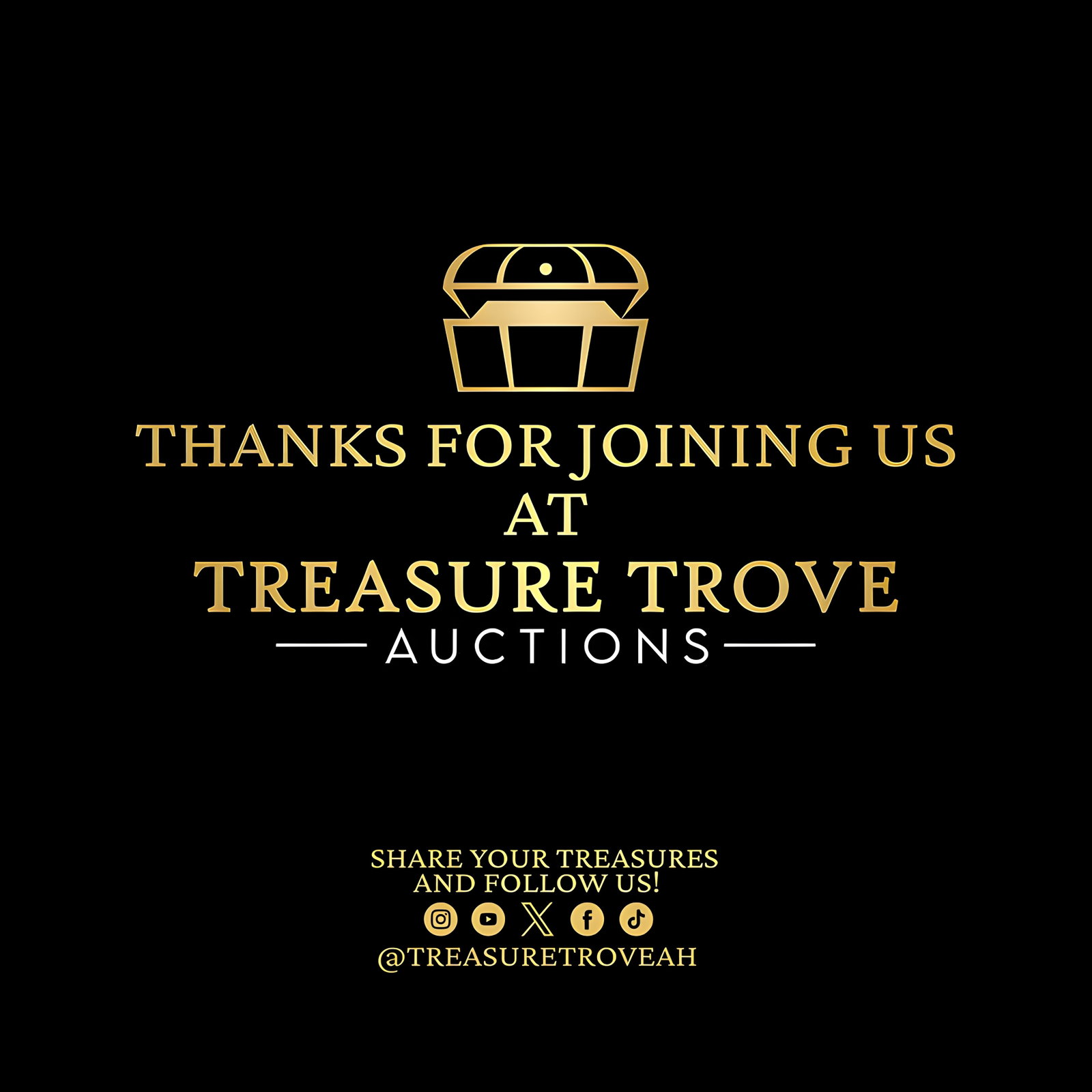 Thank you for Joining Us!: Thank you for participating in the Treasure Trove Militaria Auction!! We appreciate your enthusiasm and passion for history, and we hope you