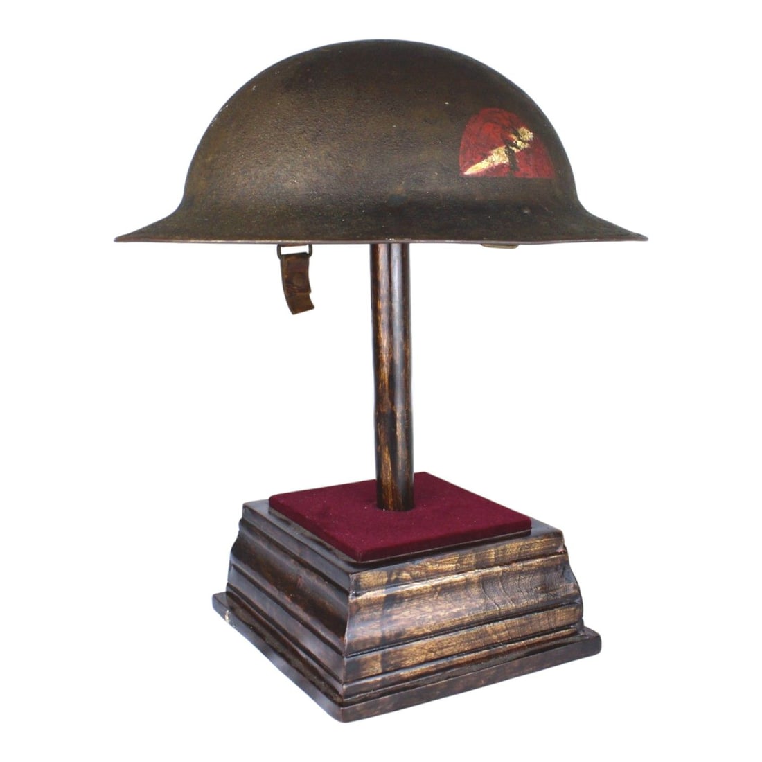 U.S. WW1 M1918 Helmet w/ R.H. Long Liner - Rare Lightning Division (1 of 8)