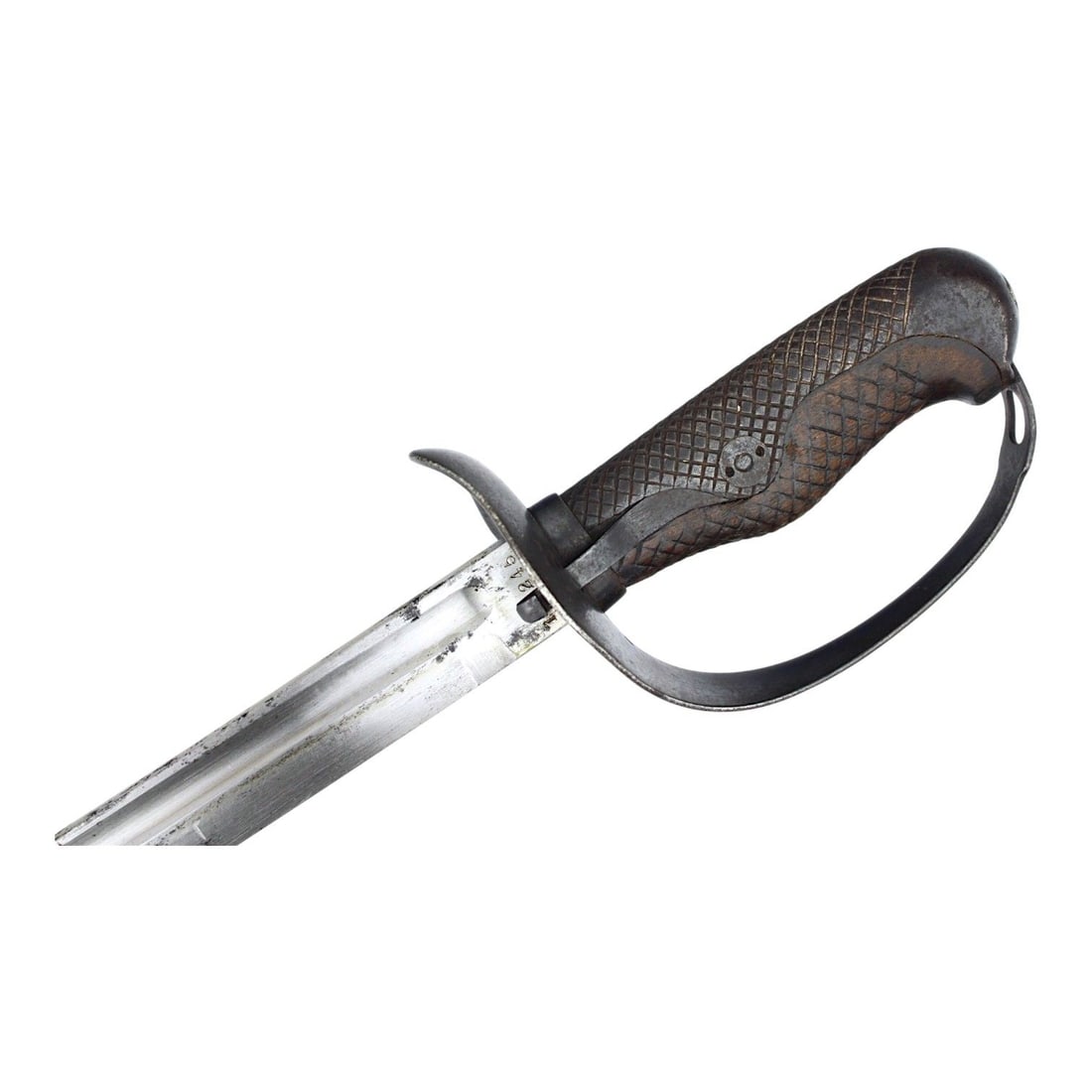Japanese WWI Type 32 Cavalry Sword with Scabbard, Blade SN 128245 (1 of 8)