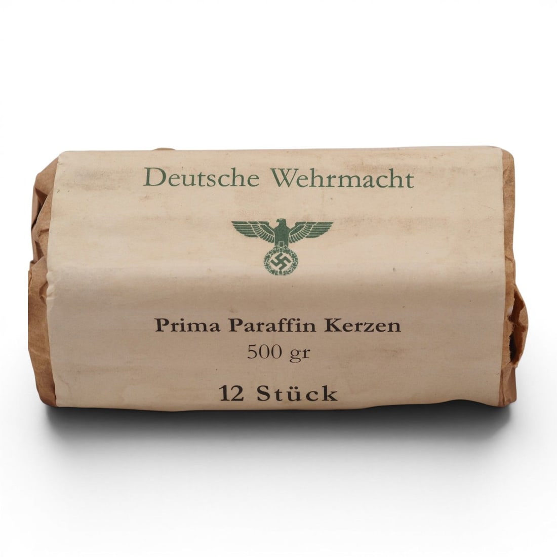 Rare WWII German Wehrmacht Paraffin Candle Pack - Dated 1942 (1 of 7)