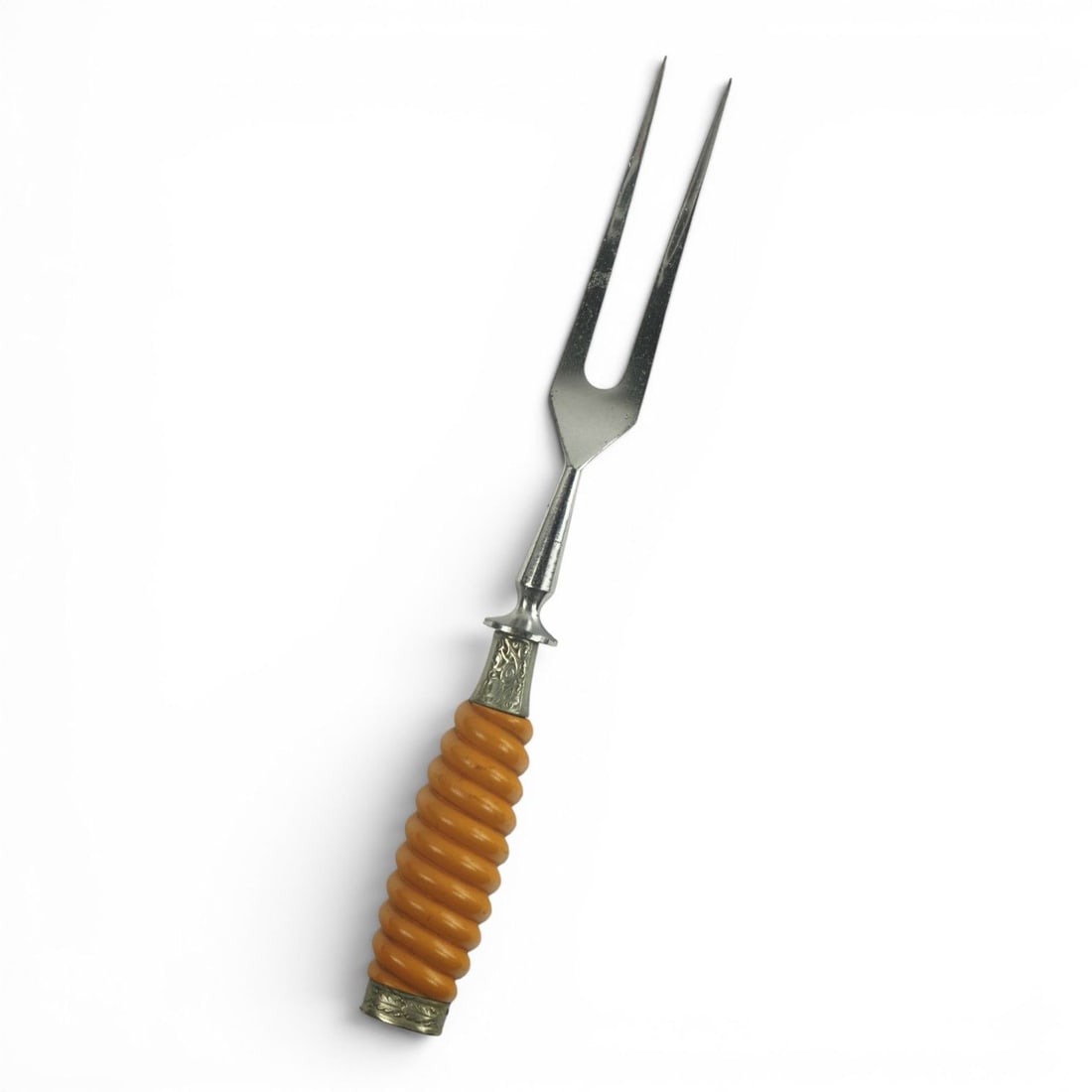 German WWII Luftwaffe Dagger-Style Carving Fork with Silver Accents (1 of 4)