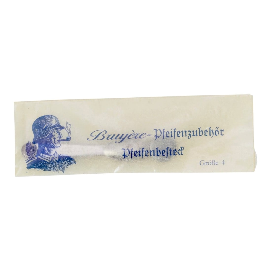 German WW2 Wehrmacht Metal Pipe Cleaner Set in Original Packaging - Extremely Rare: This extremely rare German World War II Wehrmacht metal pipe cleaner set remains preserved in its original period packaging, making it a remarkable survivor of one of the more overlooked categories of