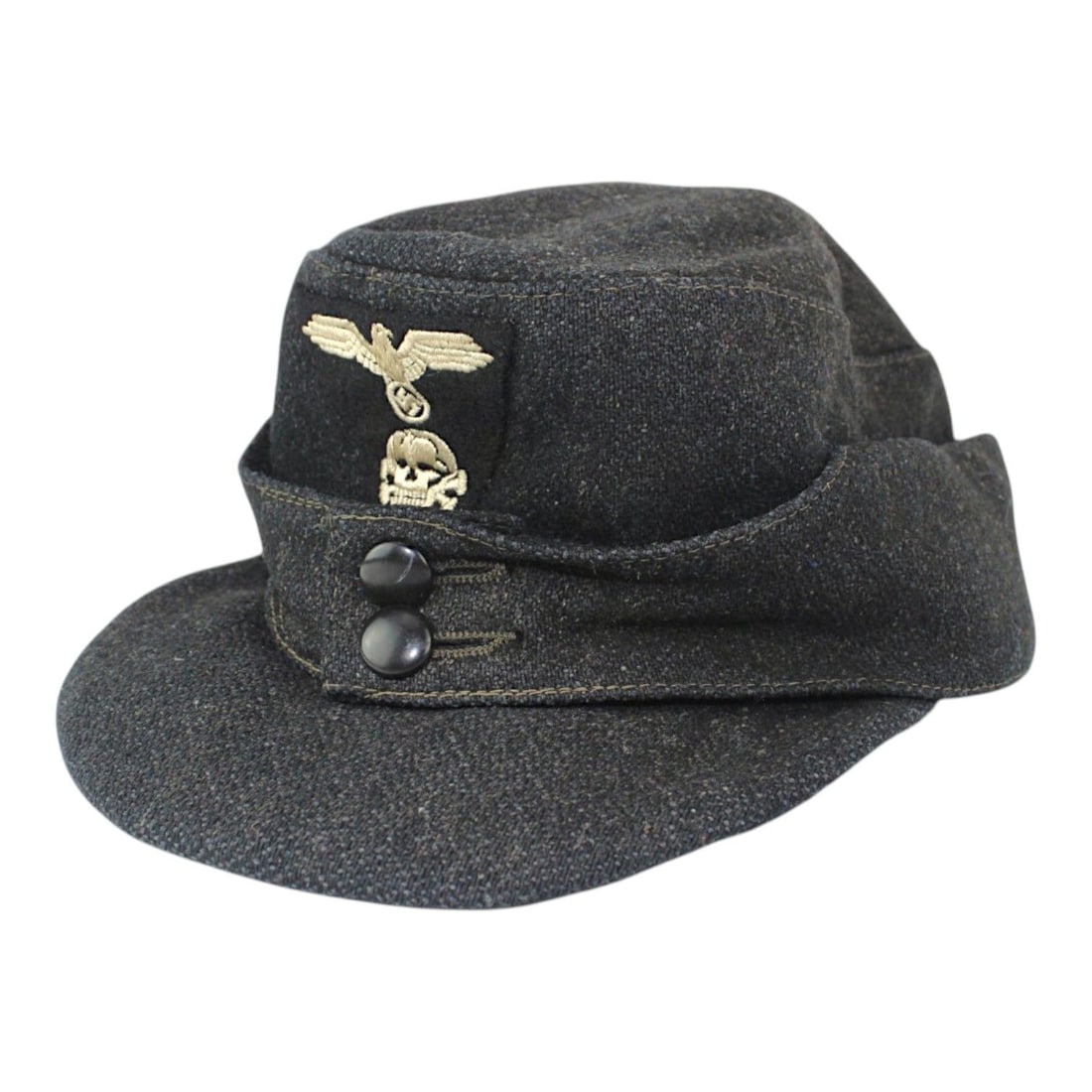 Rare WWII German Elite EM M43 Panzer SS Field Hat (1 of 5)