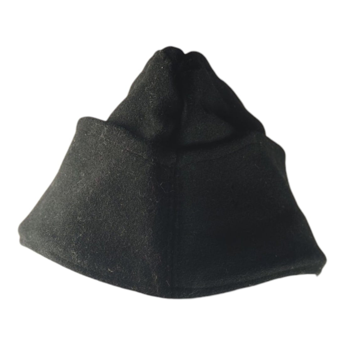 German WWII Waffen-SS M40 Panzer EM/NCO Black Wool Overseas Cap, Size 55 (1 of 8)