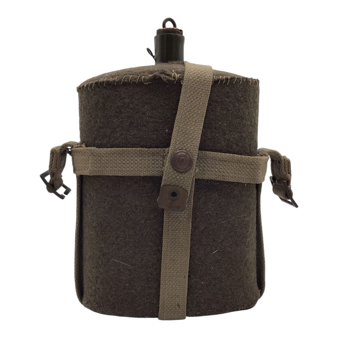 WWII Canadian Canteen with Skeleton Carrier | Dated 1940 (1 of 8)