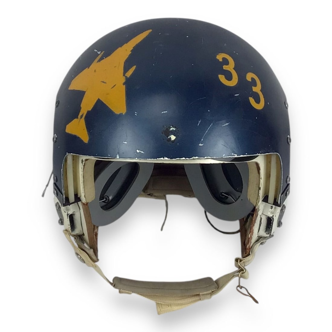 Gentex Fighter Pilot Flight Helmet, Combat Worn and Named "Kevins" (1 of 20)