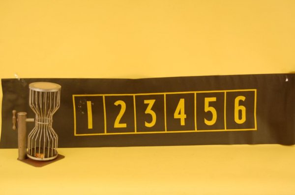 Vintage chuck-a -luck dice cage and layout: Vintage chuck-a -luck dice cage and layout