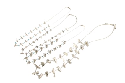 4 Sterling Silver Fetish Necklaces