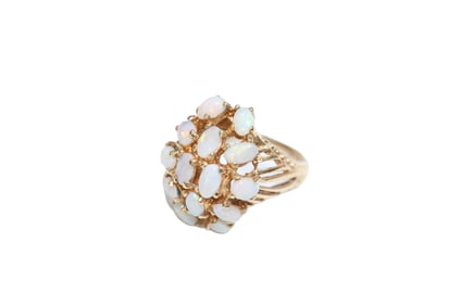 14K Gold Fire Opal Ring Size 5 (7.0g TW)