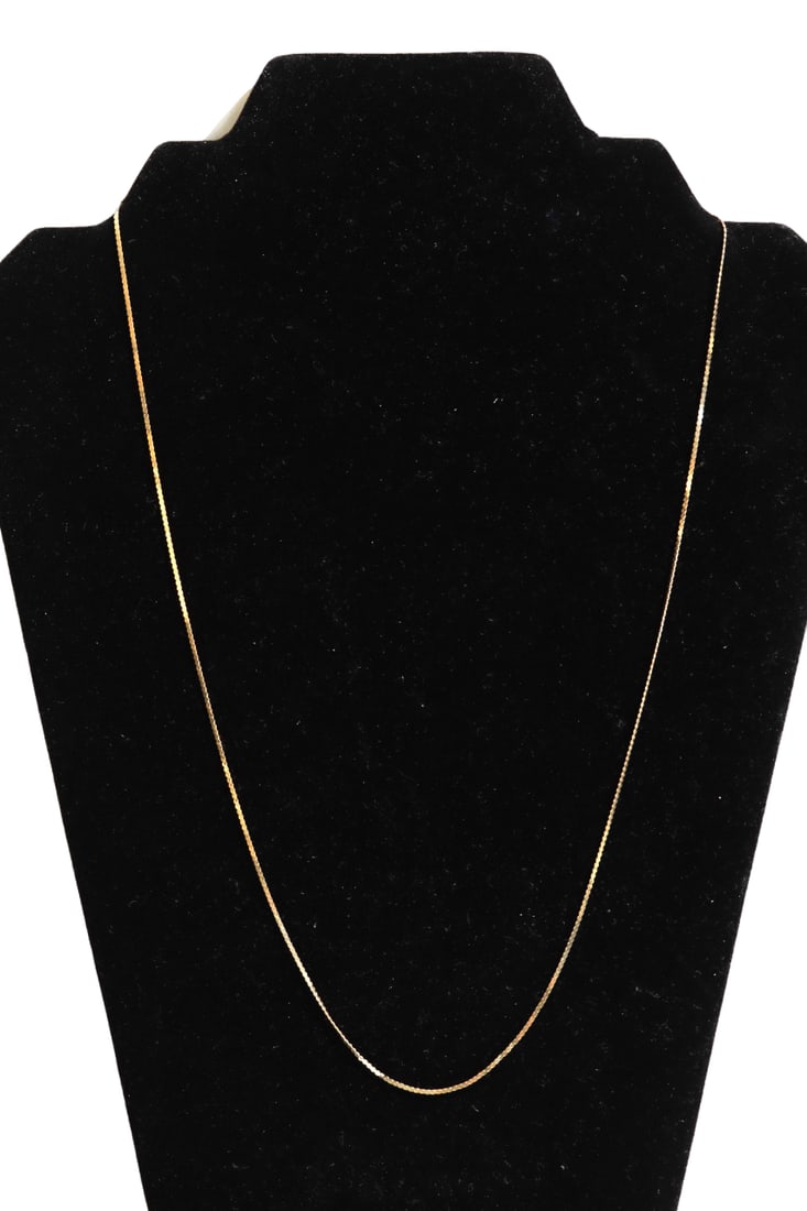 14K Gold 22" Chain Necklace (2.4g) (1 of 8)