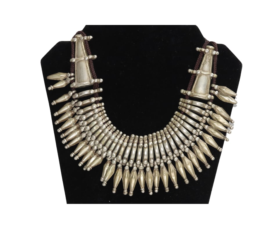 Primitive Rana Tharu Tribal Spike Collar Necklace From Nepal (1 of 11)