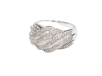14K White Gold Fine Diamond Fashion Ring (4.6g TW)