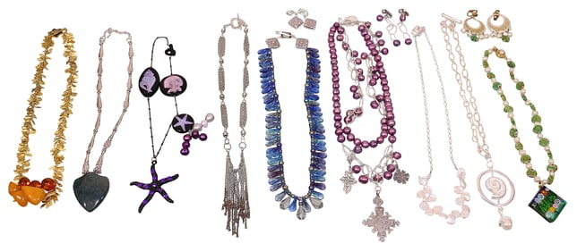 Various Styles Artisan Made Necklaces & Earrings