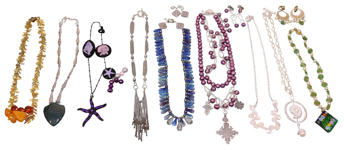 Various Styles Artisan Made Necklaces & Earrings (1 of 20)