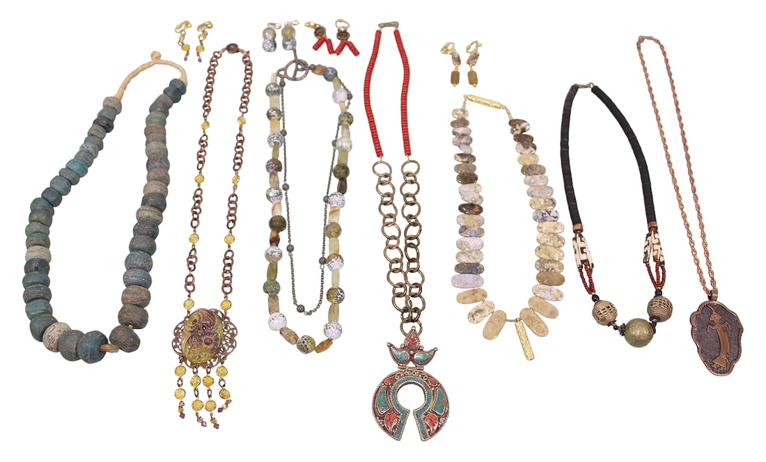 Artisan Made Necklaces Featuring Tibetan Charm Pendant & Copper Pendant (1 of 20)