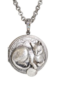 Cat Locket Necklace by Sweet Romance USA #909 Purrson