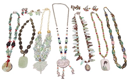 7 Asian Style Necklaces & Earrings