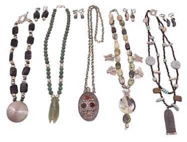 Asian & Tribal Style Inspired Necklaces & Earrings