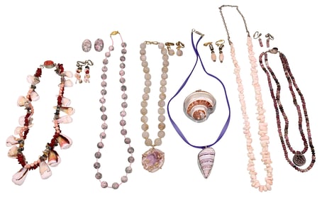 3 Pearl Necklaces with Sterling Clasps & Matching Earrings