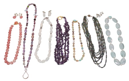 Artisan Made Necklaces & Earrings, Most with Sterling Clasps
