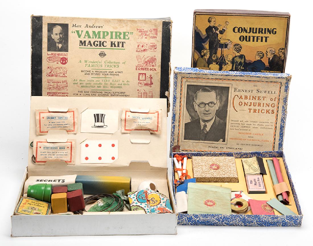 Three Vintage British Magic Sets. (1 of 1)