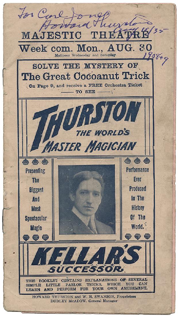 Majestic Theatre Program. Thurston – Kellar's (1 of 1)