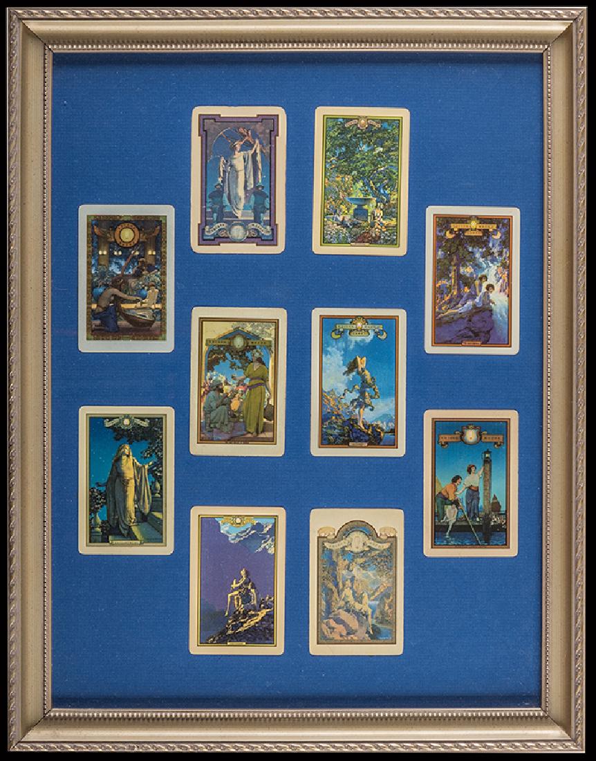 Lot of 10 Edison Mazda Playing Cards Designed by: Lot of 10 Edison Mazda Playing Cards Designed by Maxfield Parrish. St. Paul: Brown & Bigelow, 1920s. Parrish designed for various companies but only designed playing cards for Edison Mazda. The 10 ind