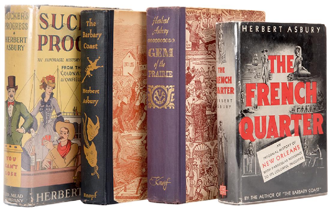 Asbury, Herbert. Group of Four Books. (1 of 1)