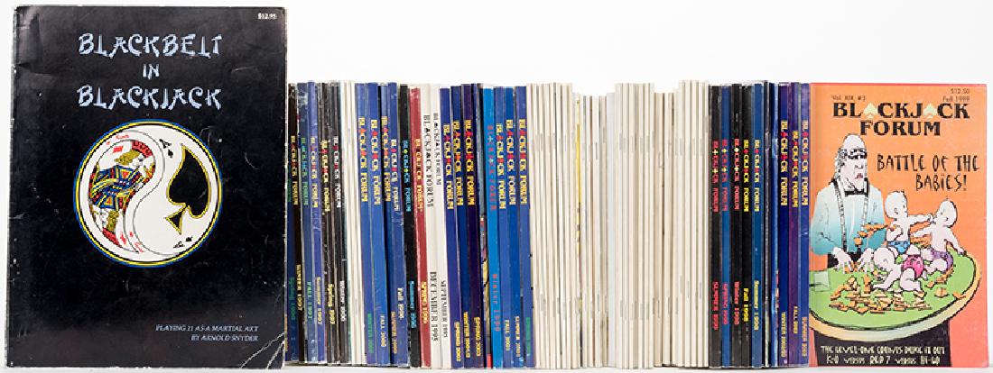 Blackjack Forum.: Blackjack Forum. Arnold Snyder. March 1981 (V1 N1) – Summer 2003 (V23 N2). 92 loose issues. All illustrated. Some copies have wear on spine, but good overall condition. With four books by Snyder, co