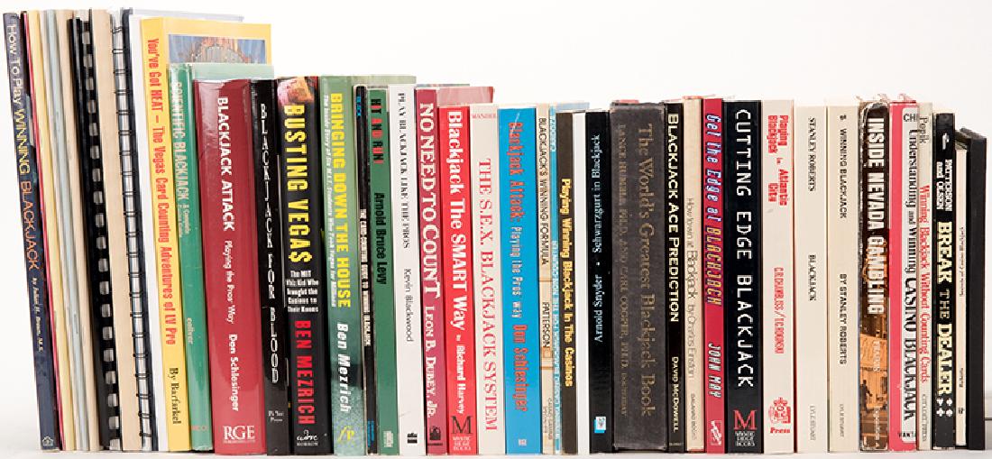 Lot of 40 Books on Blackjack. (1 of 1)
