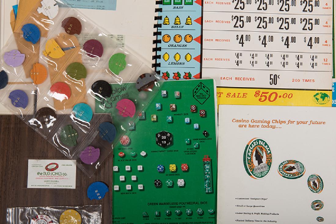 Lot of Over 40 Contemporary Gaming Supply Catalogs and (1 of 1)