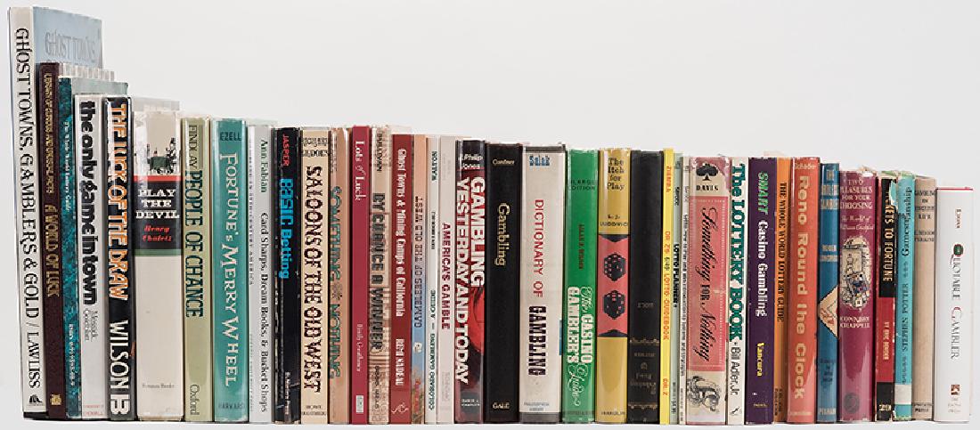 Lot of 50 Books on Gambling and Lottery History. (1 of 1)